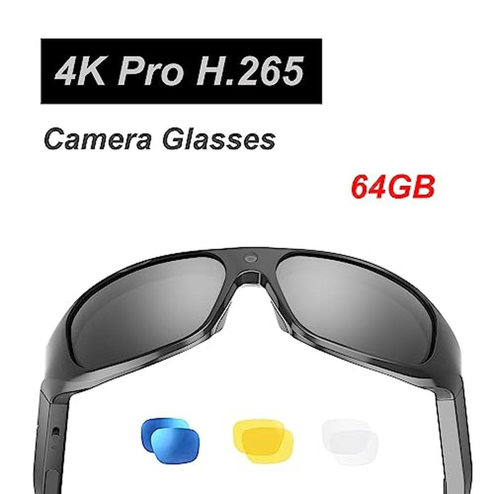 Oho Camera Glasses 4K Pro: 24M Resolution H.265 Smart – Side View
