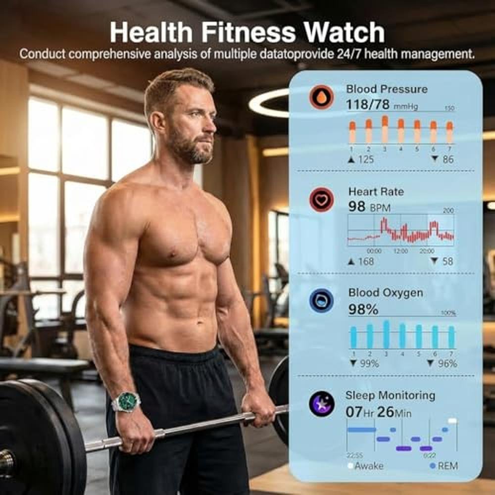 OIKKEI Luxury Smart Watch: 1.19 AMOLED Always-On Display – Packaging