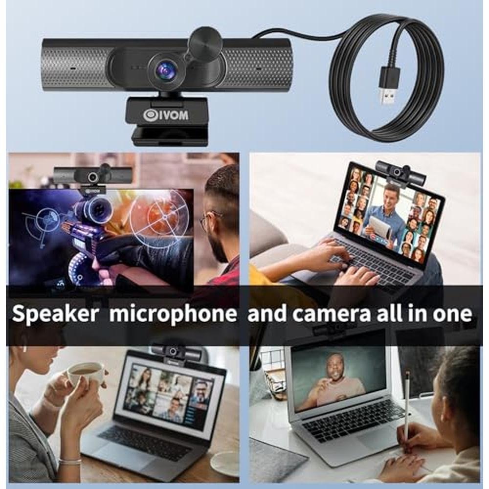Speaker 1080p: Oivom Webcam with Microphone and Speaker – Packaging