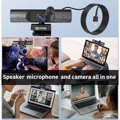 Speaker 1080p: Oivom Webcam with Microphone and Speaker – Packaging