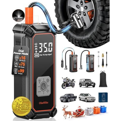 Air Pump: Olarhike Cordless Tire Inflator Portable Air – Front View