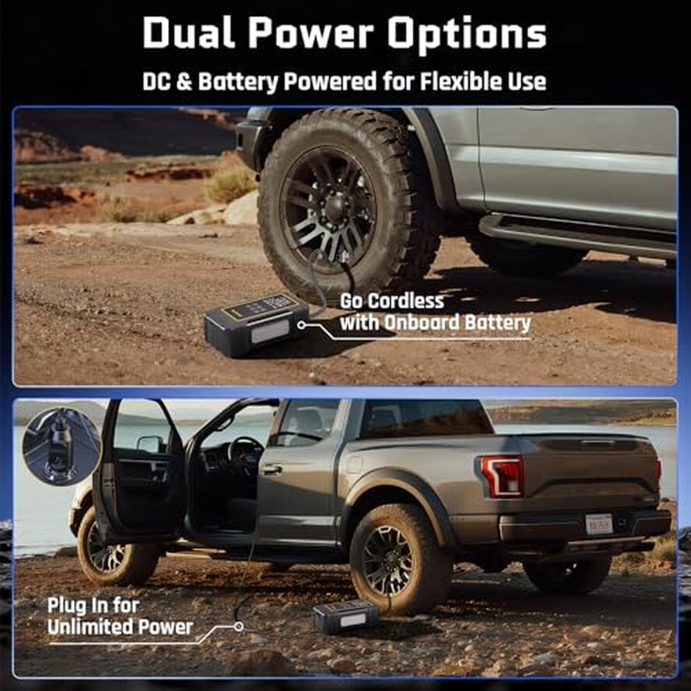 OlarHike Air Compressor: 12000mAh Heavy Duty Tire Inflator – Packaging
