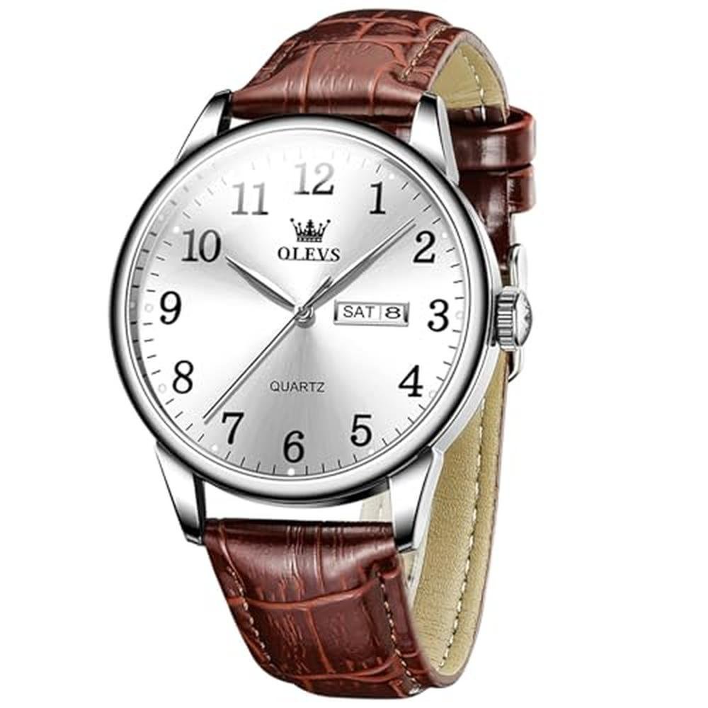 Men Watches: Olevs Classic Large Face Luxury Watches for Men – In Use