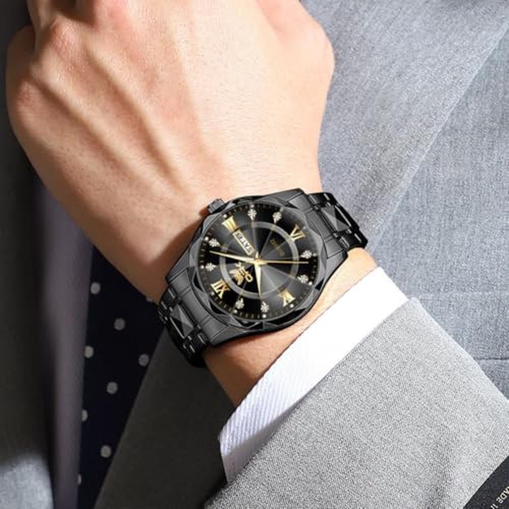 OLEVS Mens Automatic Watches: Skeleton Tourbillon – Close-up Detail