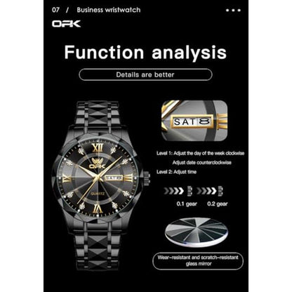 OLEVS Mens Automatic Watches: Skeleton Tourbillon – In Use