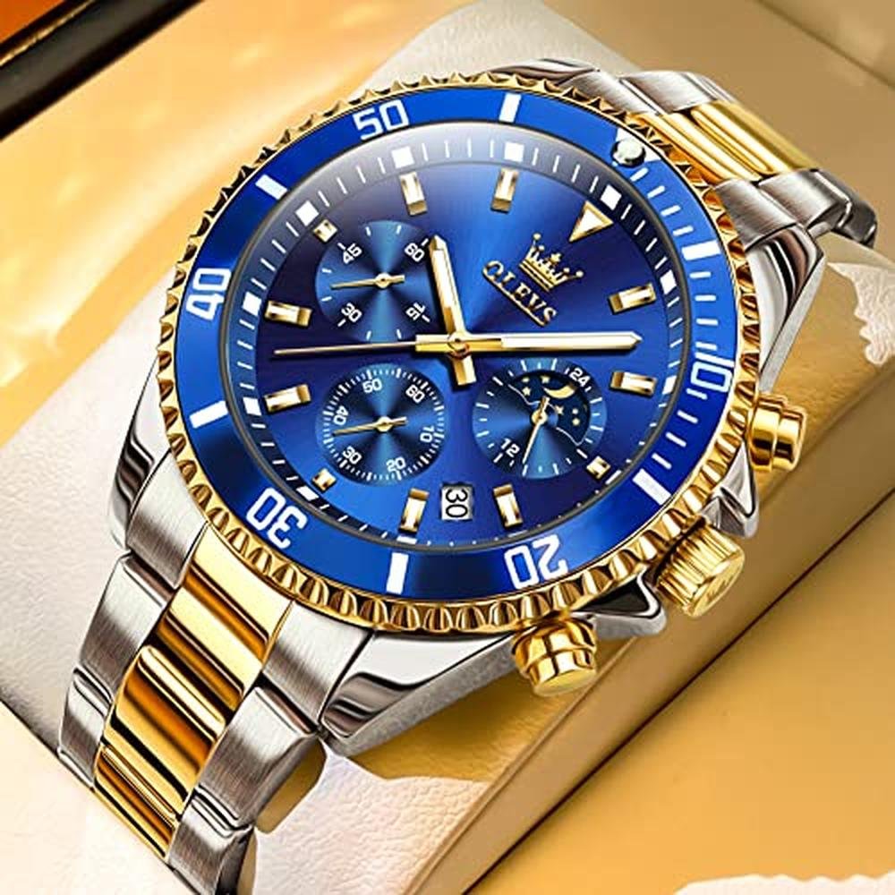 Watches Olevs: Olevs Men's Business Dress Big Face Classic – Side View