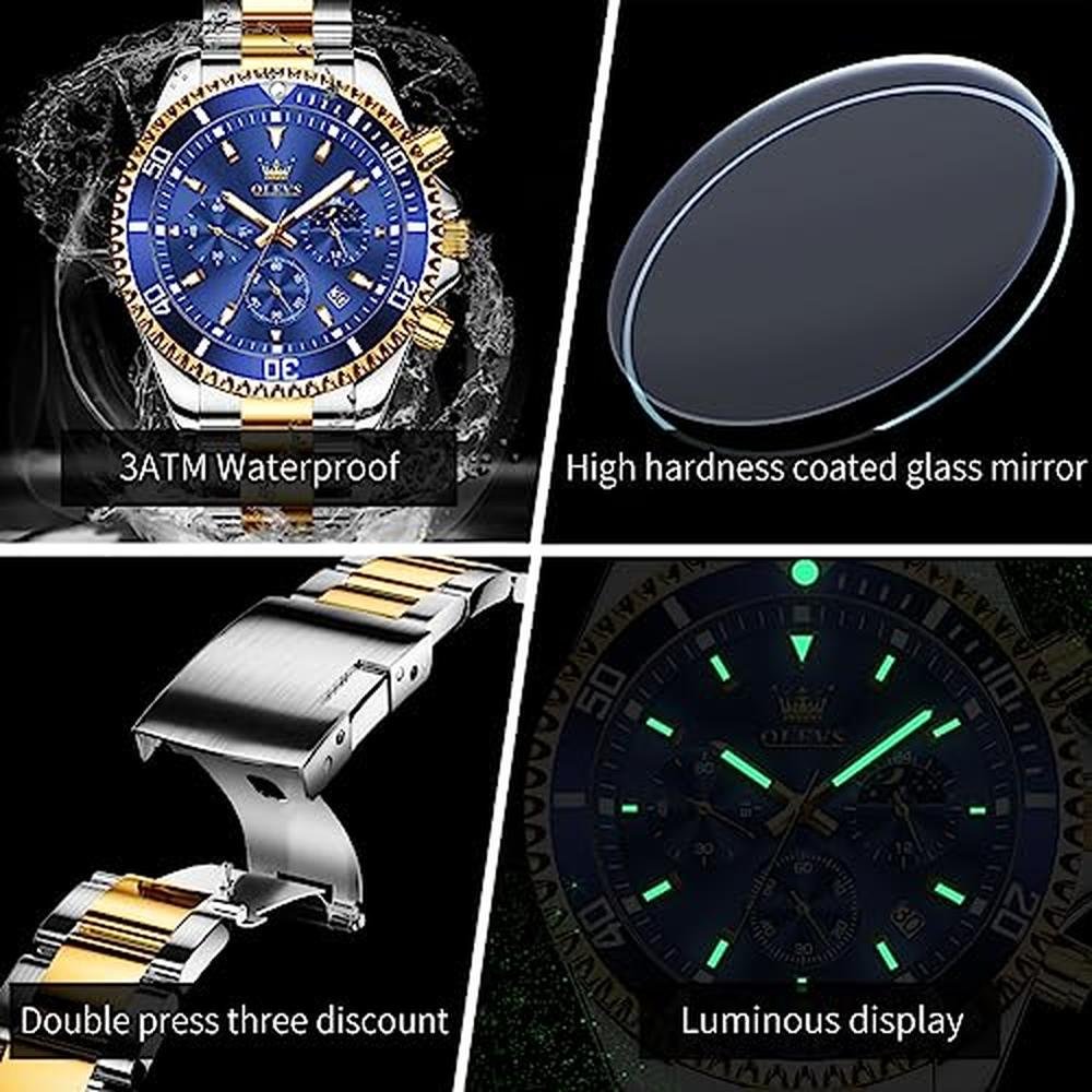 Watches Olevs: Olevs Men's Business Dress Big Face Classic – Packaging