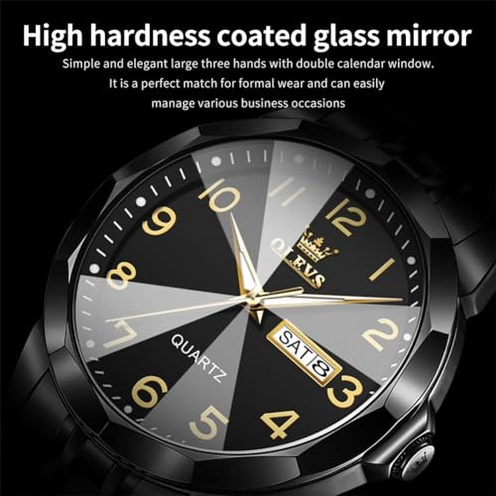 Watch Olevs: OLEVS Dress Watch for Men Leather Moon Phase – Packaging