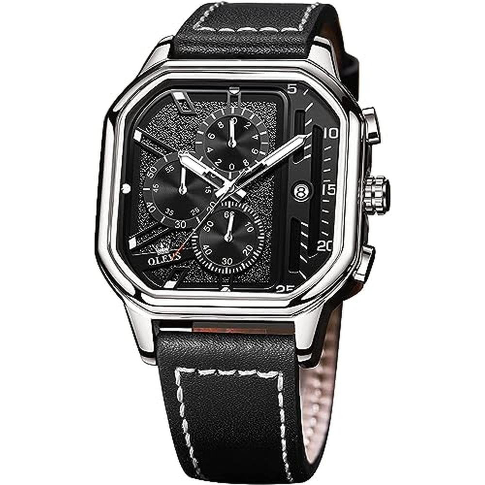 Watches Olevs: OLEVS Quartz Square Wrist Watches – Front View