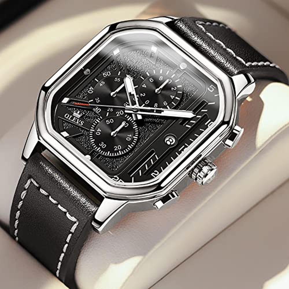 Watches Olevs: OLEVS Quartz Square Wrist Watches – Side View