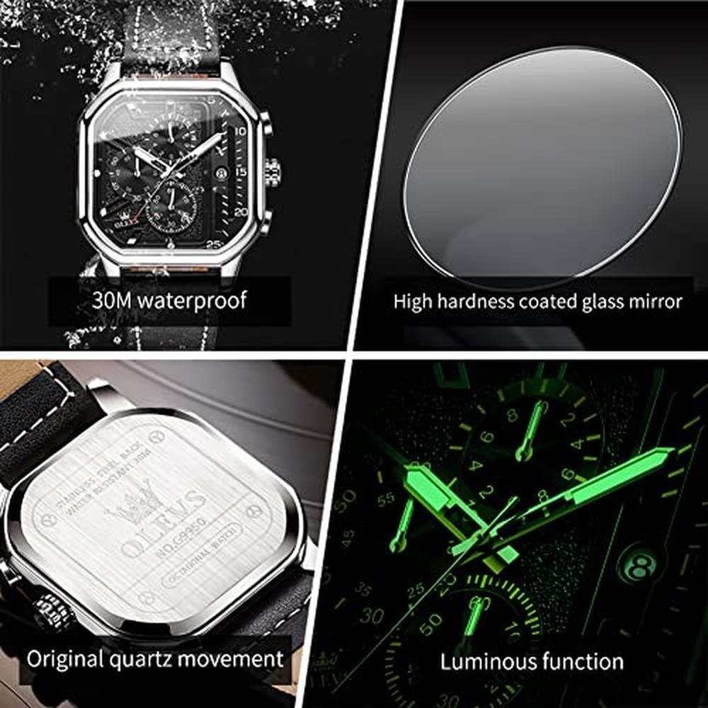 Watches Olevs: OLEVS Quartz Square Wrist Watches – Packaging