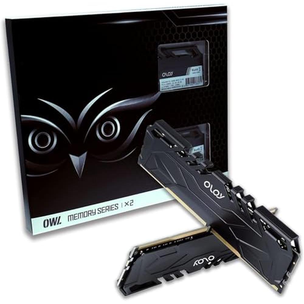 OLOy DDR4 RAM 16GB (2x8GB) Black Owl 3200 MHz CL16 1.35V – Packaging