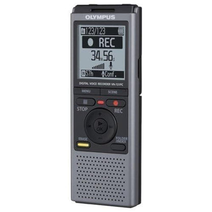 Olympus VN721PC: 2GB Digital Voice Recorder – Front View