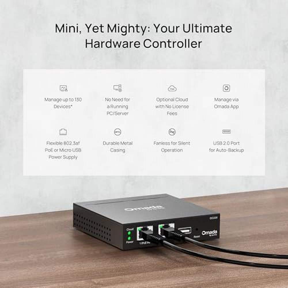 Omada Hardware Controller: OC220 – Side View