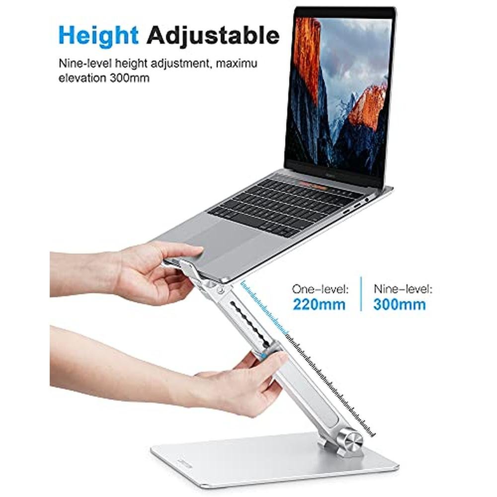 Laptop Stand: OMOTON Adjustable Ergonomic Computer Stand – Side View