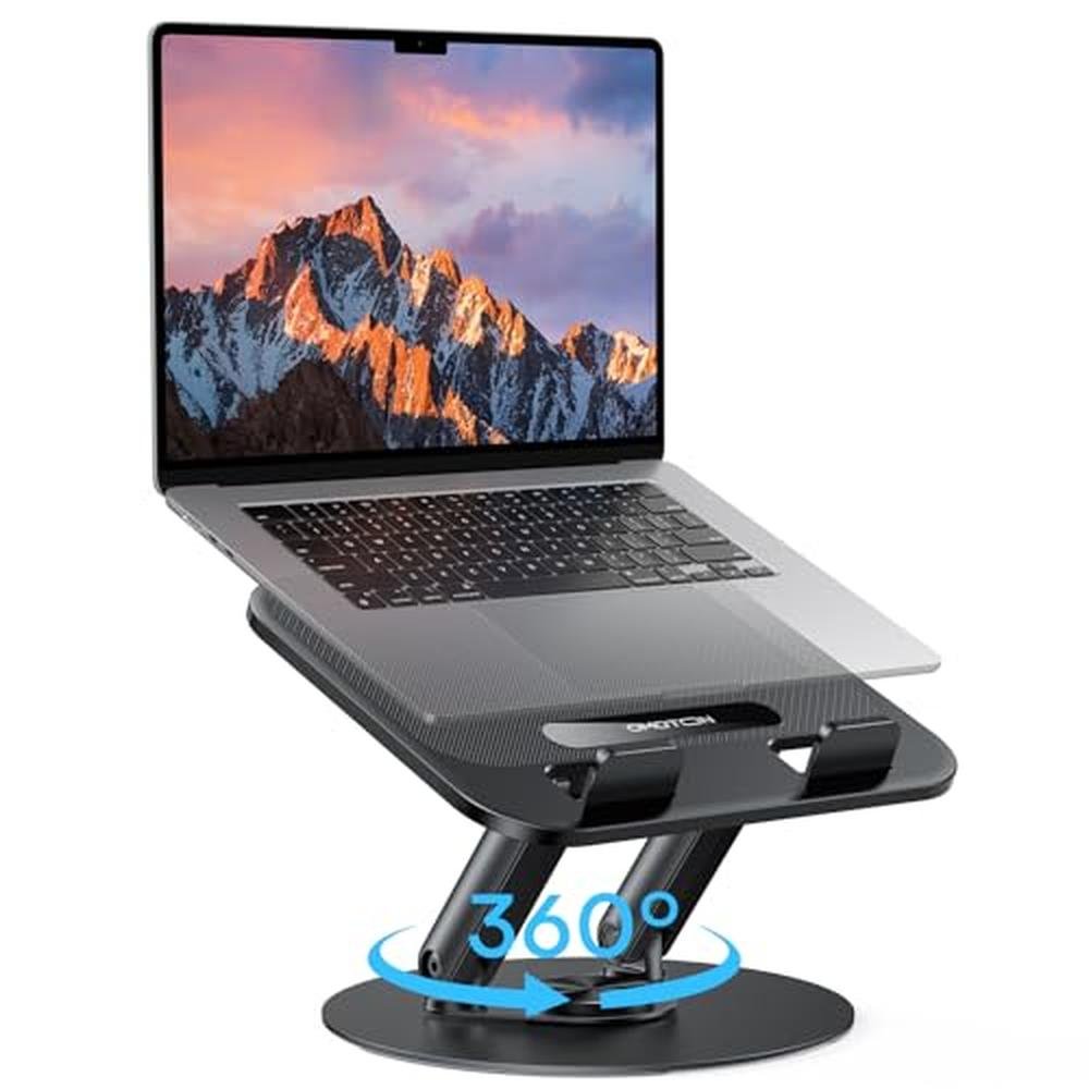 Laptop Stand: OMOTON Laptop Stand for Desk with 360 – Front View