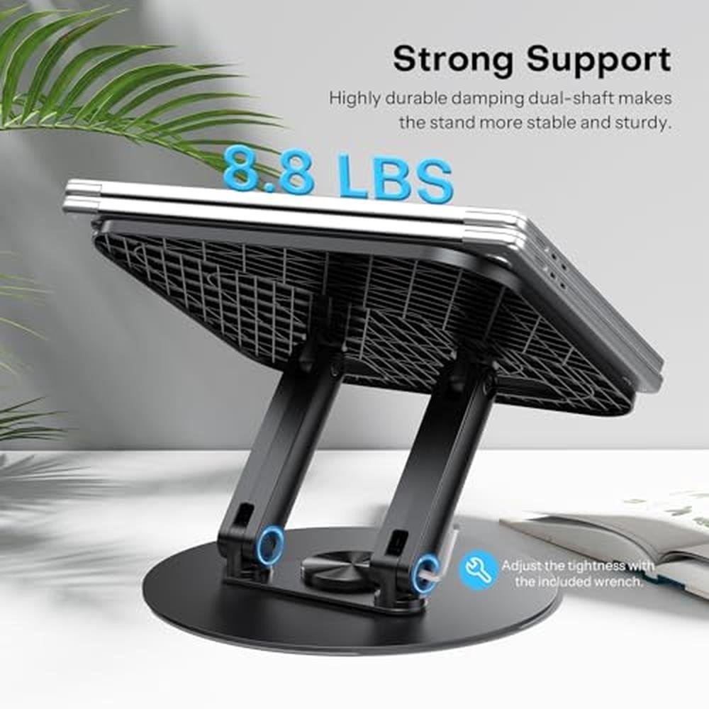 Laptop Stand: OMOTON Laptop Stand for Desk with 360 – Close-up Detail