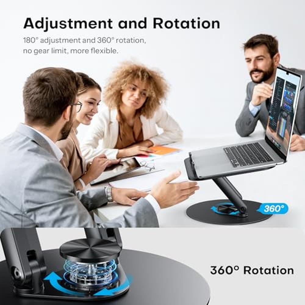 Laptop Stand: OMOTON Laptop Stand for Desk with 360 – In Use