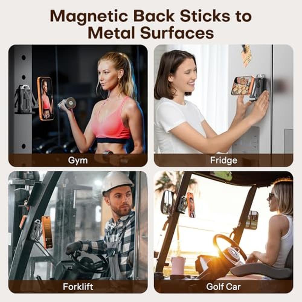 Tripod Phone: OMOTON TP02 360Rotating for MagSafe – In Use