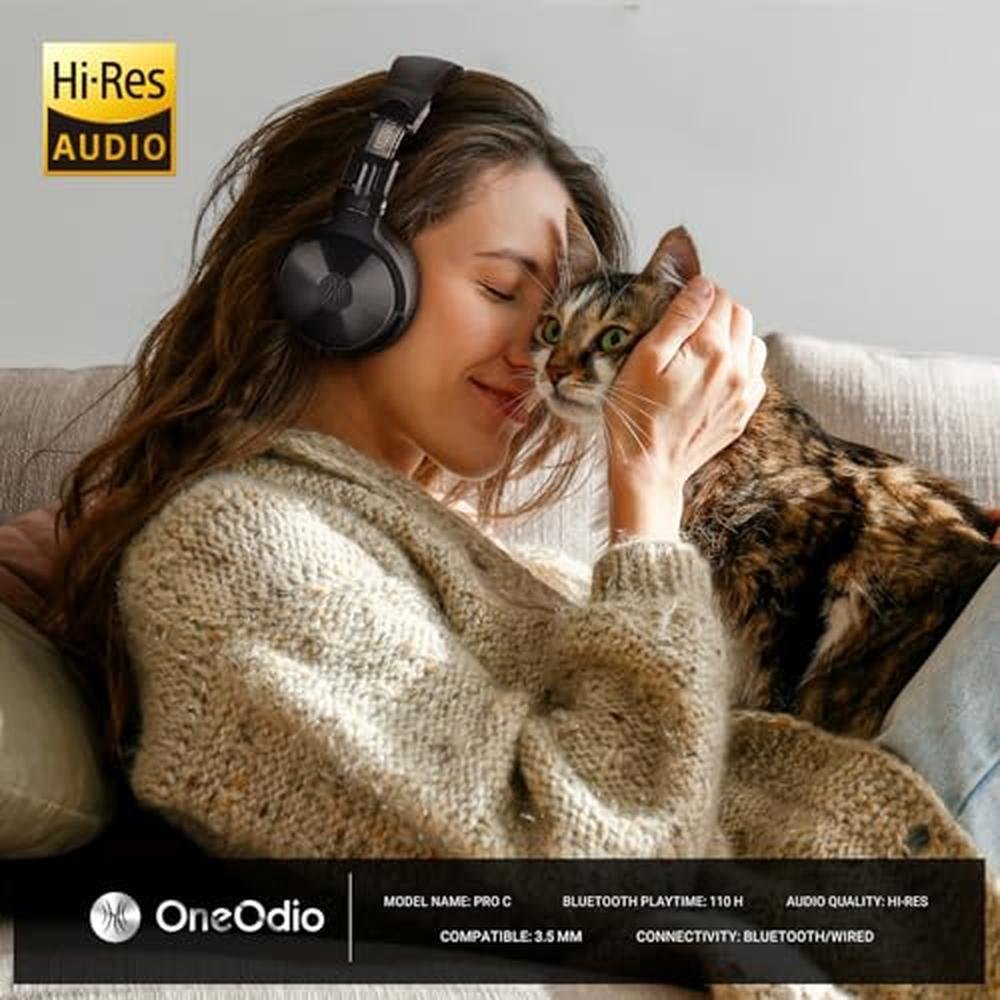 OneOdio Bluetooth Over Ear Headphones – Close-up Detail