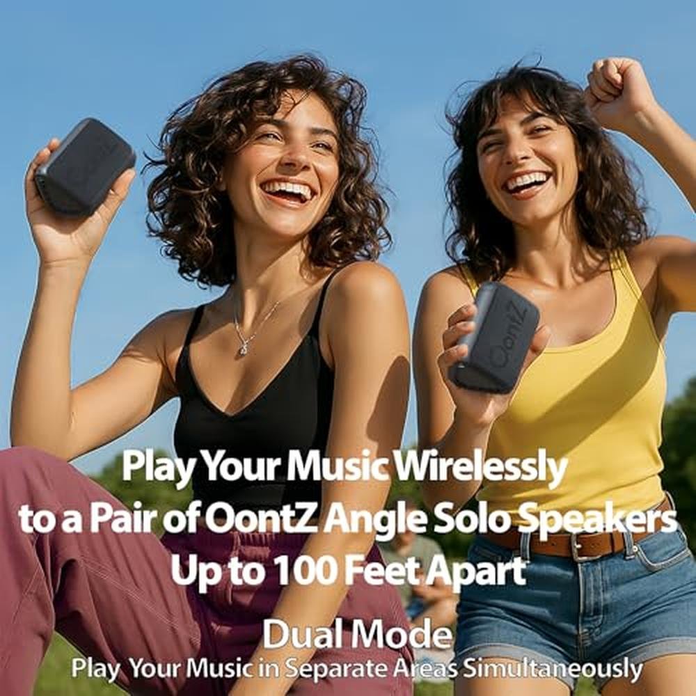 Speaker Oontz: OontZ Angle Solo 2-Pack Portable Bluetooth – Side View