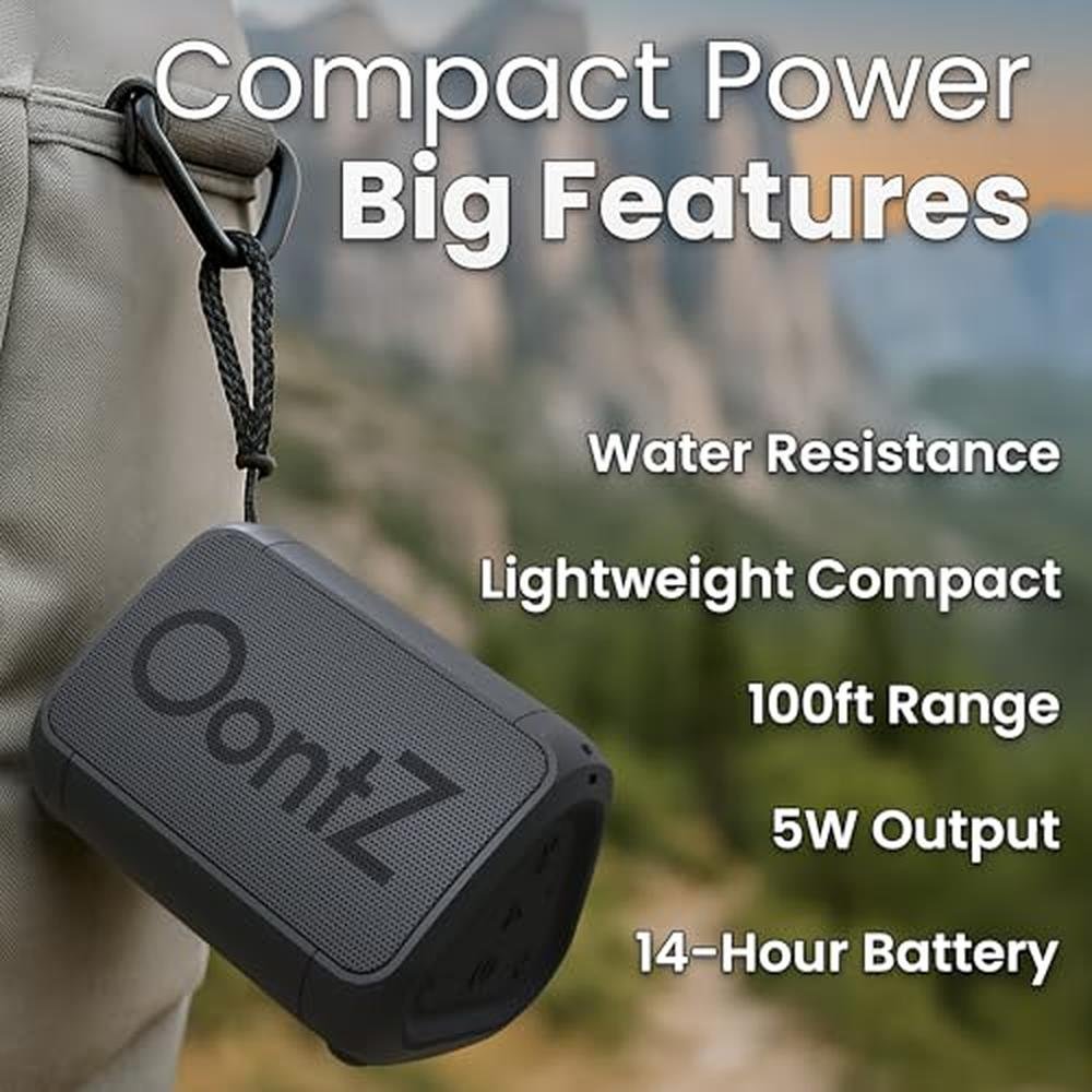 Portable Speaker: OontZ Solo Ultra Portable 14 Hours – Side View