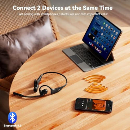 Open Ear Headphones with Mic: Bluetooth Headset with – Packaging