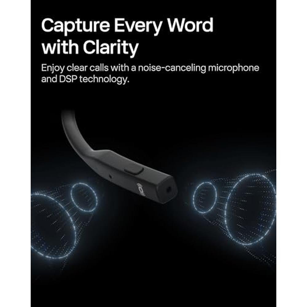 OpenComm2 2025 Upgrade: Open-Ear Bone Conduction Headphones – In Use