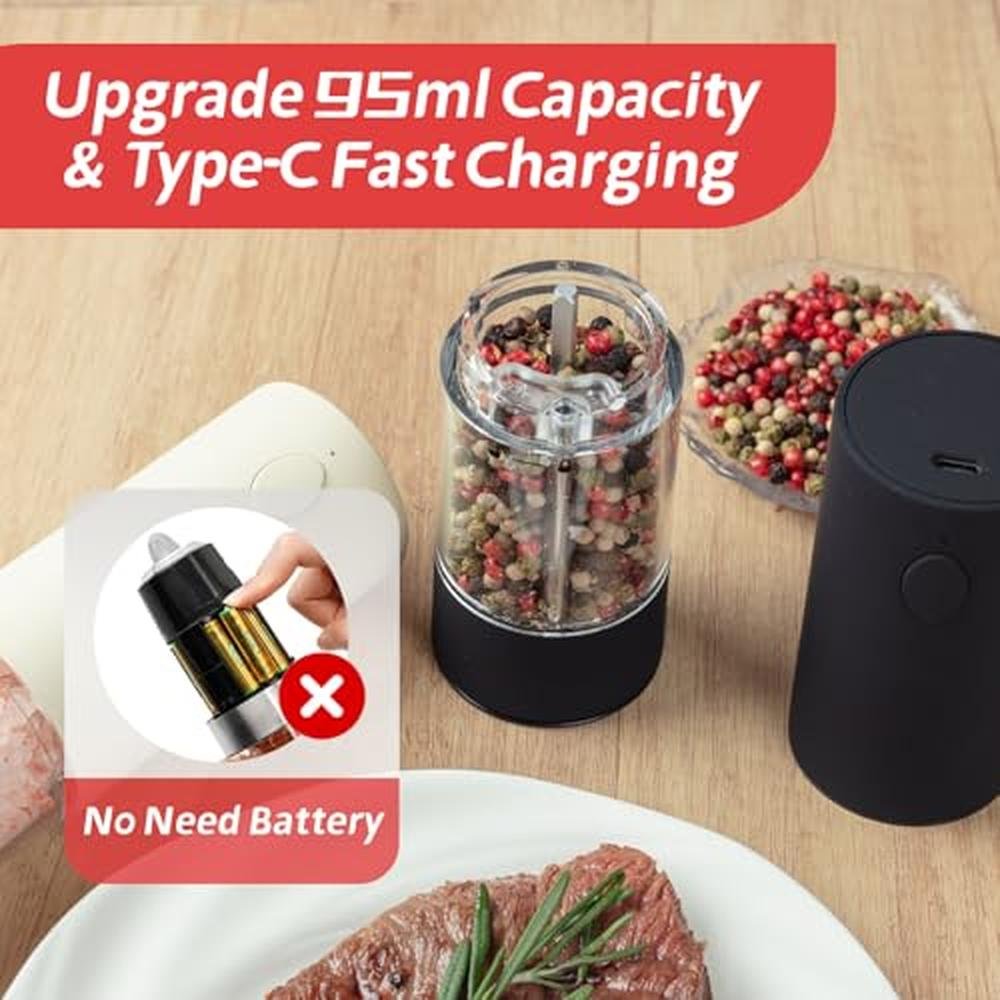 OPIIV Electric Salt & Pepper Grinder Set – Close-up Detail