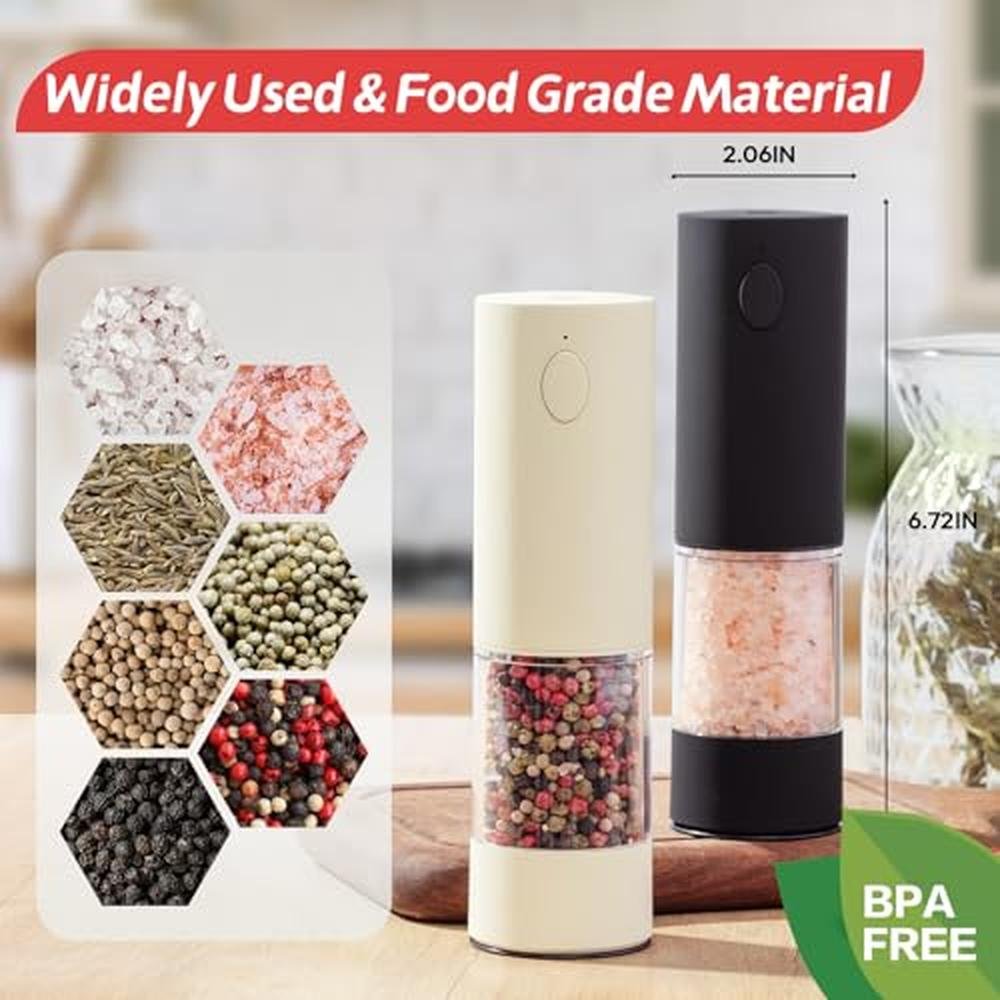 OPIIV Electric Salt & Pepper Grinder Set – Packaging