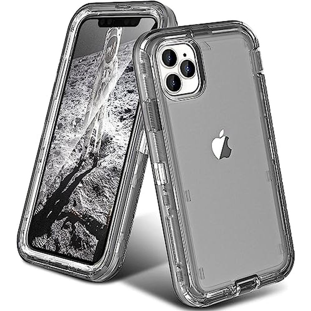 Case iPhone 15 Pro Max: Oribox Transparent Heavy-Duty – Front View