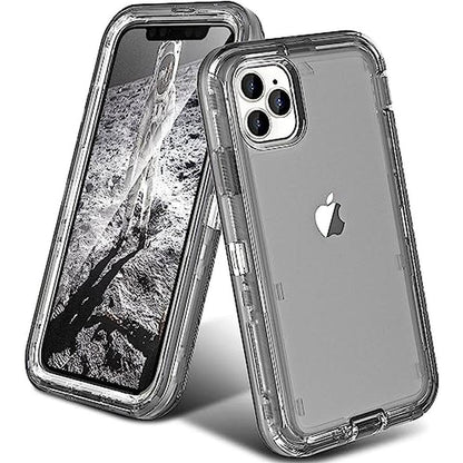 Case iPhone 15 Pro Max: Oribox Transparent Heavy-Duty – Front View