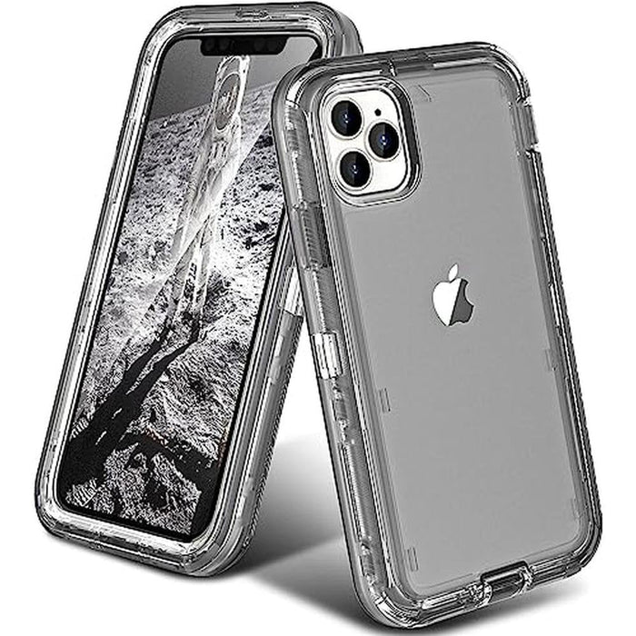 Case iPhone 15 Pro Max: Oribox Transparent Heavy-Duty – Front View