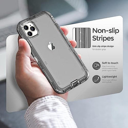 Case iPhone 15 Pro Max: Oribox Transparent Heavy-Duty – Side View