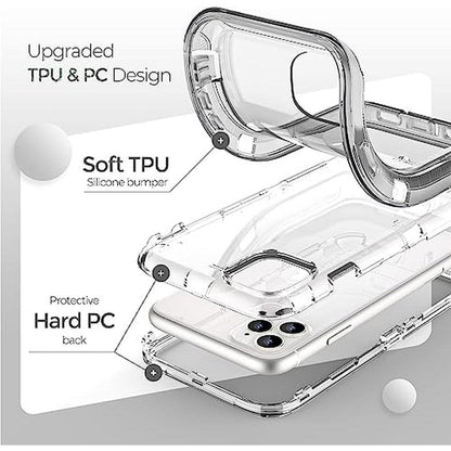 Case iPhone 15 Pro Max: Oribox Transparent Heavy-Duty – Close-up Detail