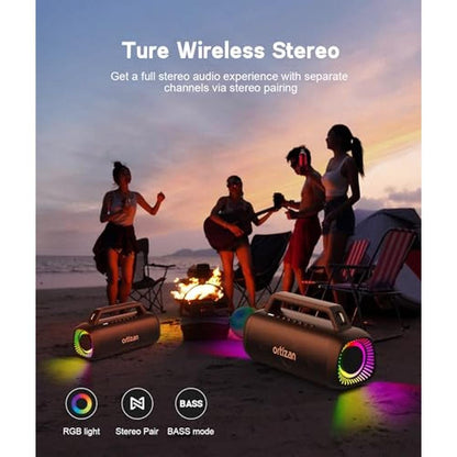 Bluetooth Ortizan Speaker: Ortizan 80W Wireless Loud – Close-up Detail