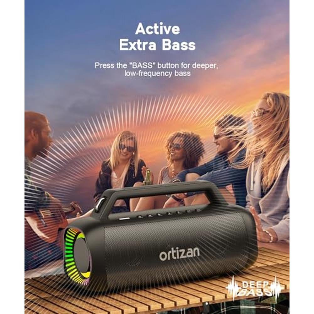 Bluetooth Ortizan Speaker: Ortizan 80W Wireless Loud – In Use