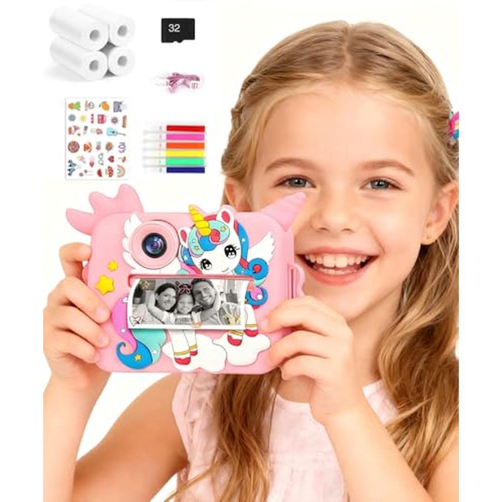 Kids Camera: OTJ Instant Print Camera for Girls and Boys – Front View