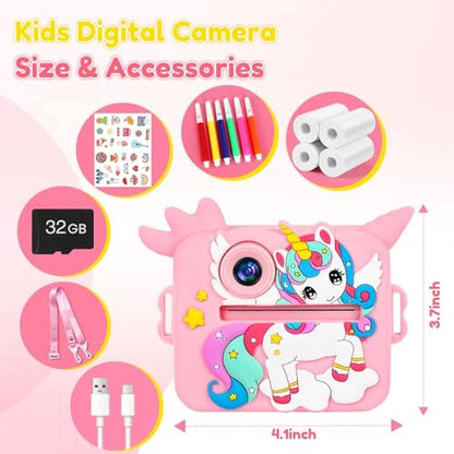 Kids Camera: OTJ Instant Print Camera for Girls and Boys – Side View