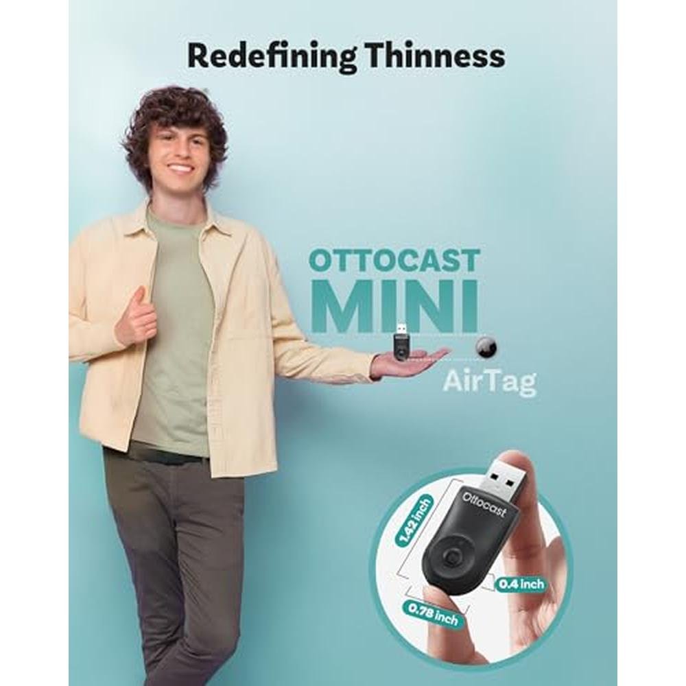 Carplay Android: OTTOCAST Mini 2025 Wireless 2-in-1 Adapter – Packaging