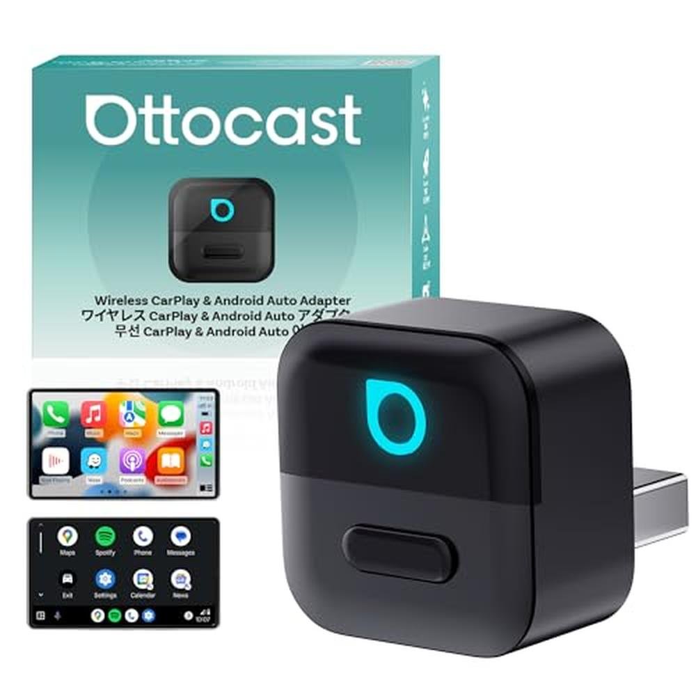 Carplay Auto: OTTOCAST Mini Pico Wireless CarPlay & Android – Front View