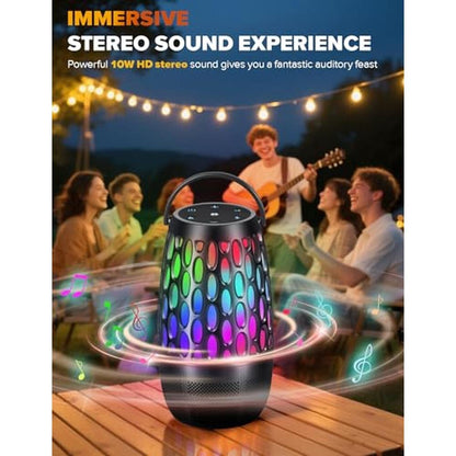 Outdoor Speakers: Dehikewell 10W HD Stereo Bluetooth 5.3 – In Use