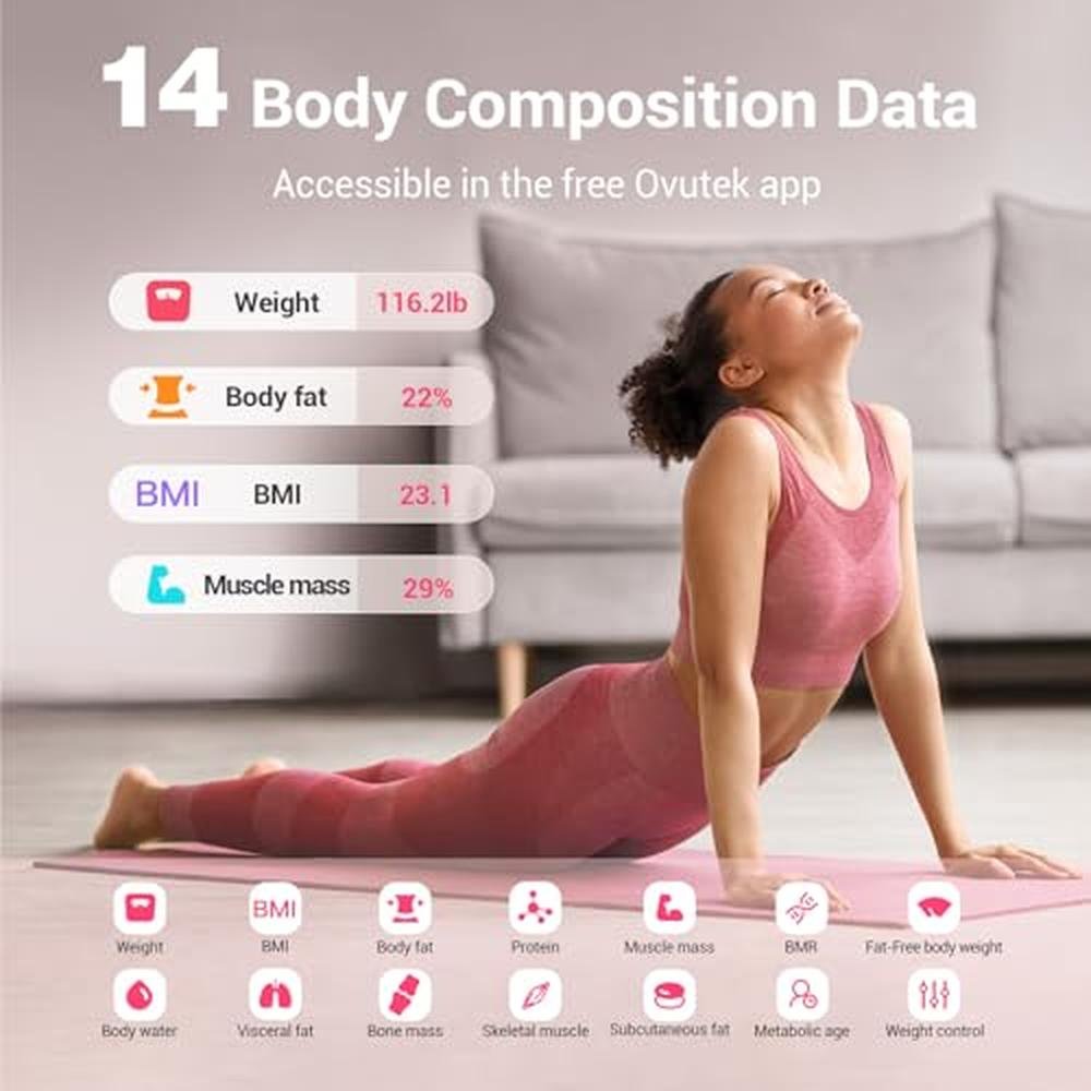 Scale Body: Ovutek Smart Scale Digital Bathroom Scale BMI – Side View