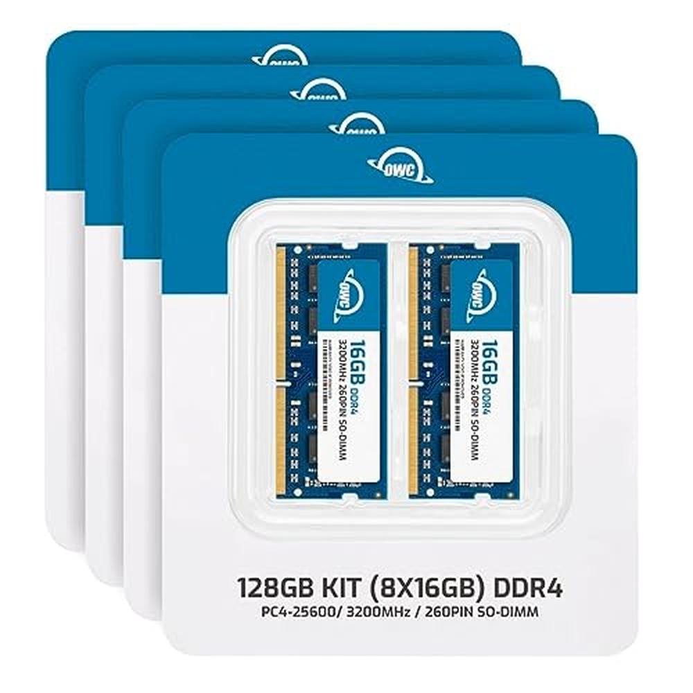 OWC 128GB (8x16GB) DDR4 3200MHz PC4-25600 CL22 1RX8 Non-ECC – Side View