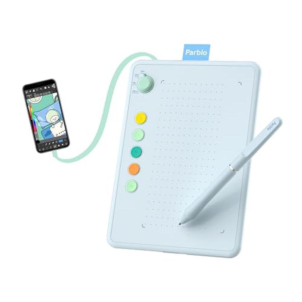Tablet Android: Parblo Ninos Q 6.3x4.5 Inch Mobile Digital – Front View