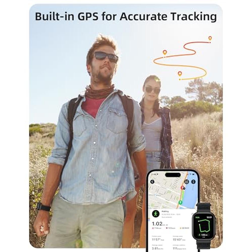 GPS Parsonver: Parsonver Built-in GPS Smart Watch – Side View