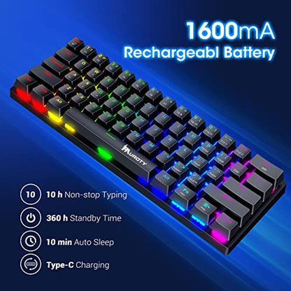 Pauroty 60% Wireless Mechanical Keyboard – Packaging