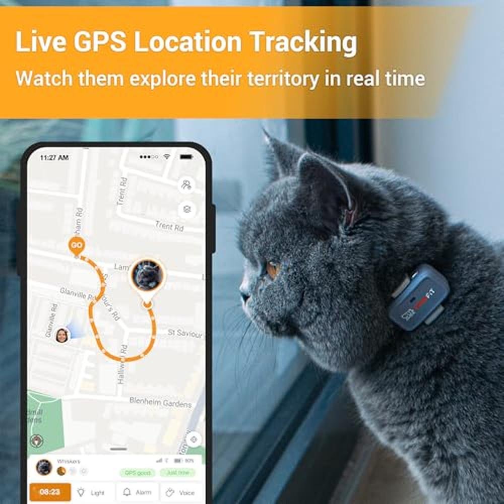 Pawfit Lite: Pawfit Lite GPS Tracker for Cats 4G Ultra – Side View