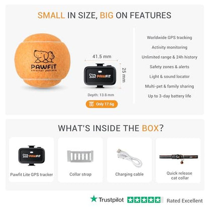 Pawfit Lite: 4G GPS Tracker for Cats – Packaging