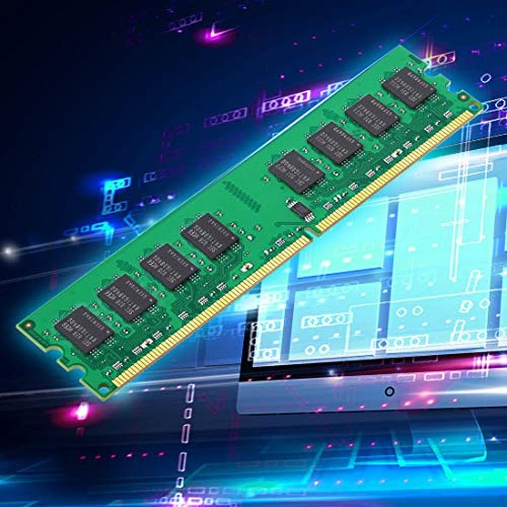 PC2 6400: DDR2 800MHz UDIMM RAM 8GB Kit – Close-up Detail